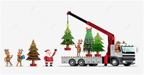 Merry Christmas Truck Vector Png Images Merry Christmas Vector