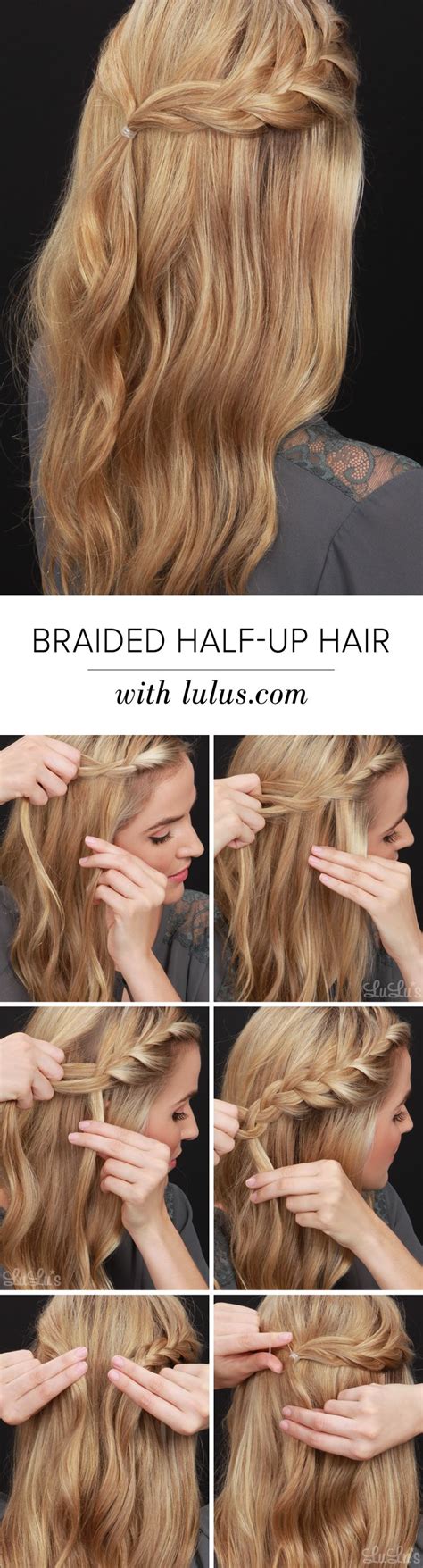 6 Fabulous Easy Half Up Down Braided Hairstyles
