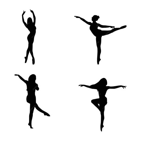 Premium Vector Ballet Dancer Silhouette Vector Illustration Collection