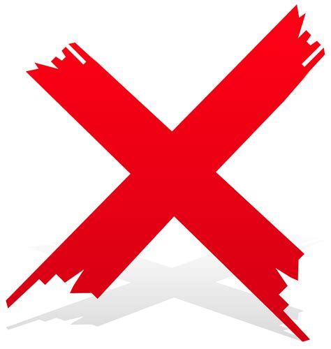 Check Mark Cross Red Tick Transparent Background Red Cross Png Emoji