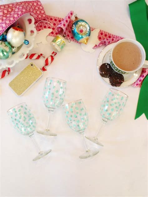 Diy Polka Dot Wine Glasses Showit Blog