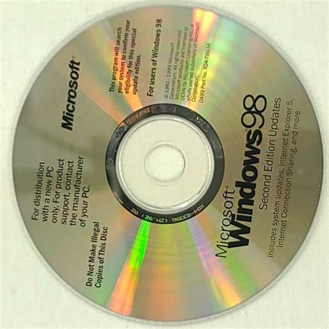 Windows 98 First Edition French Oem Version