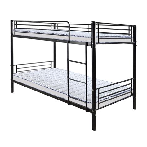 Ktaxon Twin Over Twin Metal Bunk Bedsturdy Frame With Metal Slats For