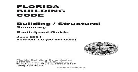 Florida Building Code · • Florida Building Code Residential • Florida