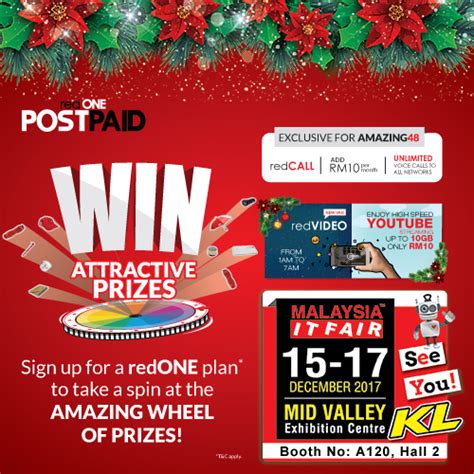 The pc fair will also conduct multiple sessions and seminars for its attendees through various ace specialists in the industry. redONE@MALAYSIA IT FAIR KL 15-17 DEC 2017 - Malaysia IT Fair