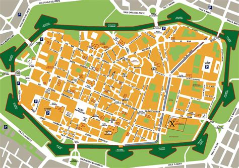 Map Of Lucca Italy