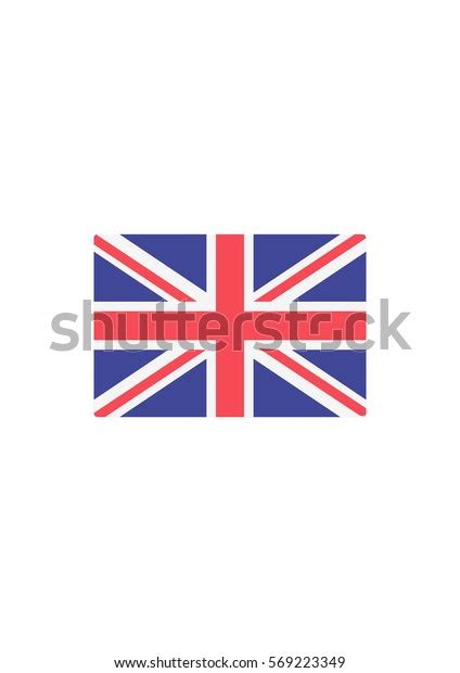 United Kingdom Flag Icon Vector Stock Vector Royalty Free 569223349