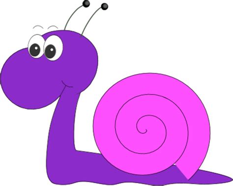 Purple Snail Cartoon Clip Art Library