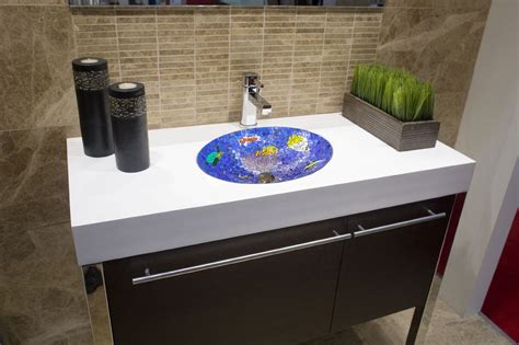 Buy Handmade Tropical Paradise Mosaic Bathroom Sink Oval Made To