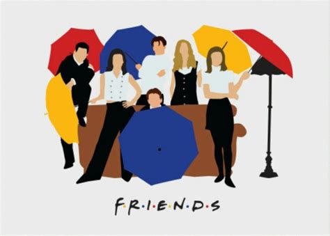 Pin By Divya On F R I E N D S Friends Illustration Friends Poster