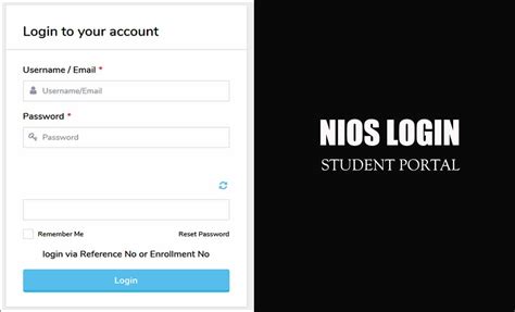 Nios Student Login For Exam Results Admit Card Status