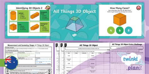 3d Objects Year 5 Resource Pack 1 Twinkl Planit Maths