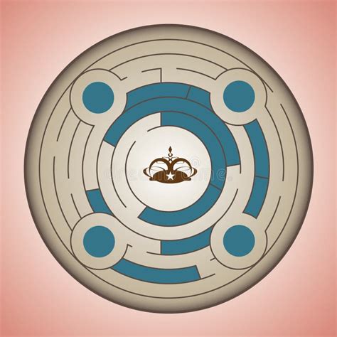 Round Maze Stock Vector Illustration Of Intricacy Play 31480378