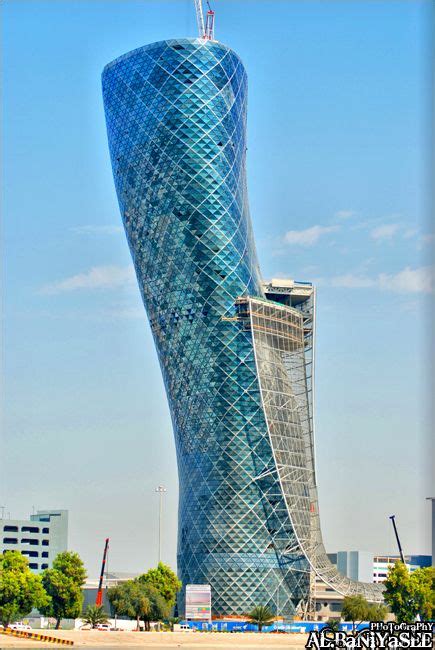 Capital Gate Abu Dhabi Skyscraper Futuristic Architecture Architecture