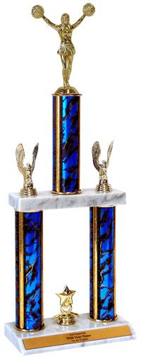 Two Tier Cheerleading Trophies Cheerleading Trophy With Two Tiers