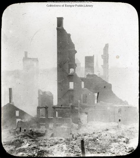 Morse Oliver Building Ruins Bangor Fire 1911 Maine Memory Network