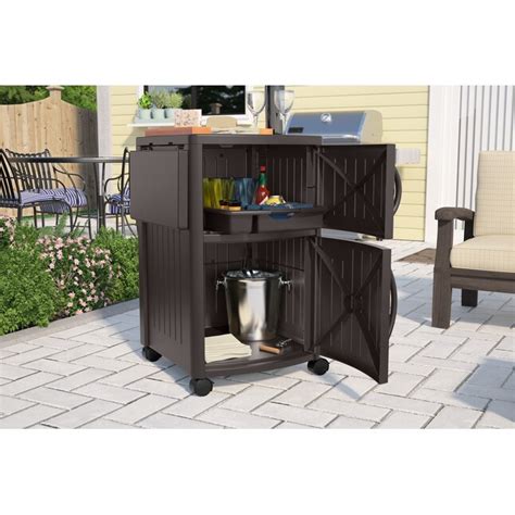Suncast Java Thermoset Plastic Grill Cart In The Grill Carts And Grill