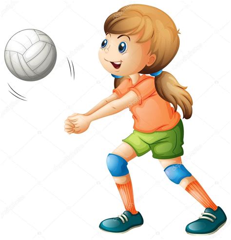 Girl Playing Volleyball Clipart 20 Free Cliparts Download Images On
