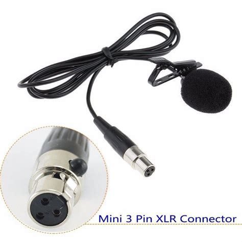 Bolymic Mini Lavalier Microphone Microfono W 3 Pin Xlr For 5500 Wireles