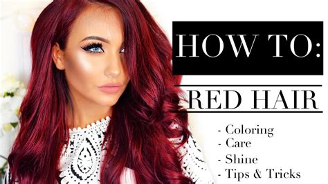 Looking for a way to try something new with your hair? HOW TO: Red Hair - Coloring, Care, Shine, Tips & Tricks - YouTube