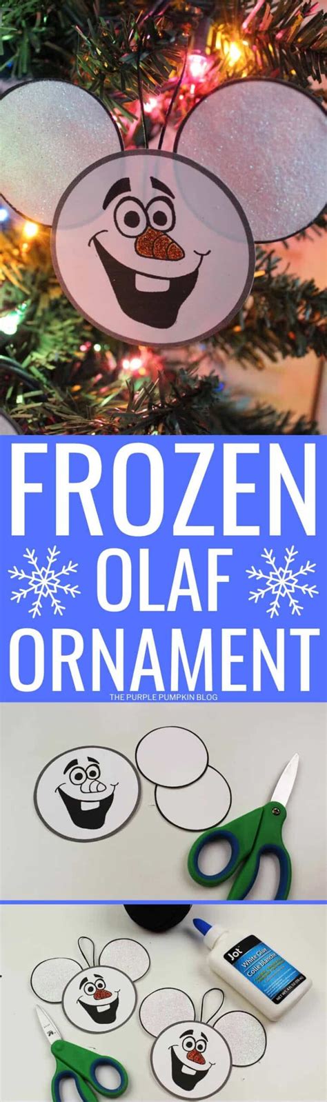 Disneys Frozen Olaf Christmas Ornament Craft Diy Frozen Ornaments