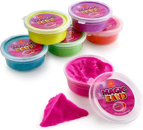 Toyify Colorful Kinetic Sand 6 Pack Of Magic Sand In Assorted Colors