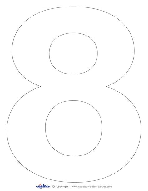 Printable Number 8 Free Printable Numbers Printable Numbers Large
