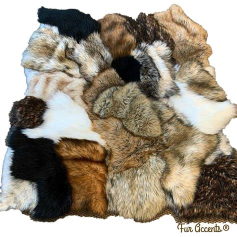 Fur Rug Patchwork Pieced Fur 100 Animal Friendly