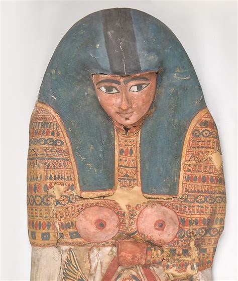 Cartonnage Of A Woman Third Intermediate Period Dynasty 22 24 Ca 945 712 B C From Egypt