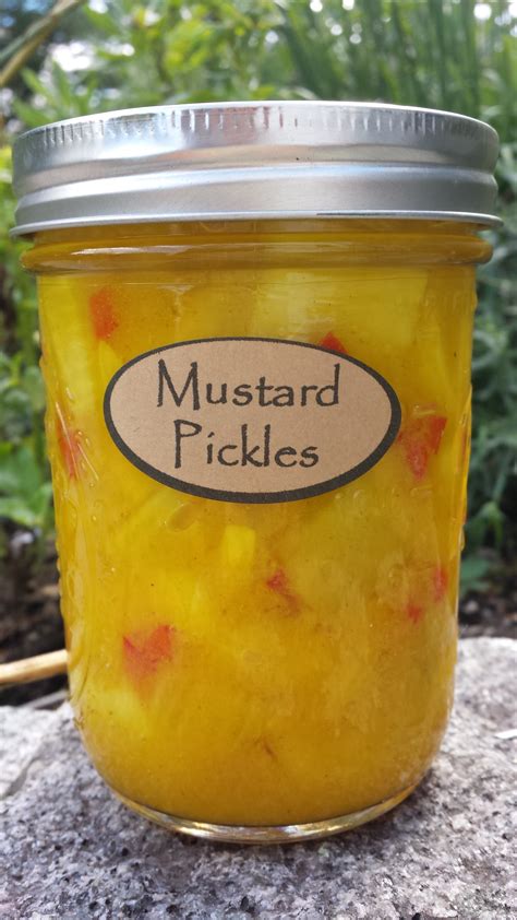 Mustard Pickles From The Garden Table Mustard Pickles Canning