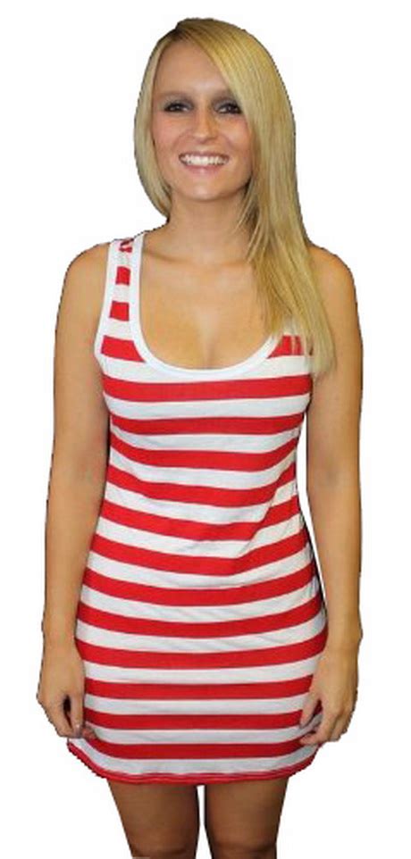 Red And White Striped Dress Natalie