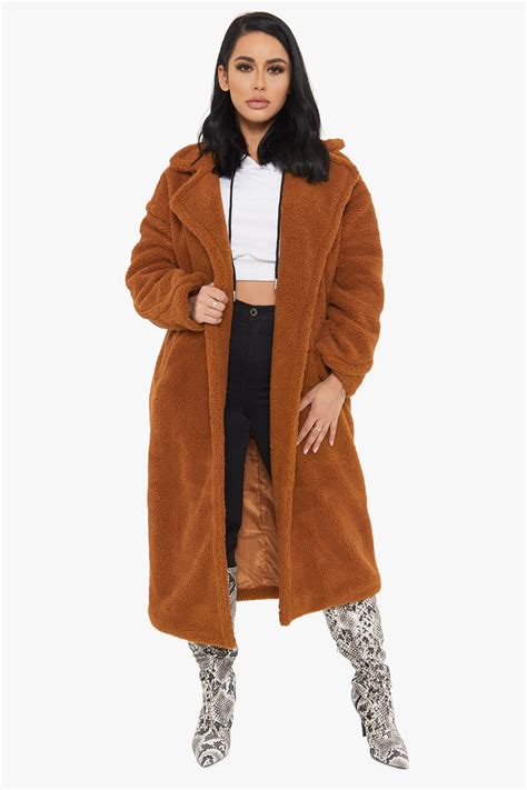 From The Bay Sherpa Coat S Brown In 2021 Sherpa Coat Coat Fashion