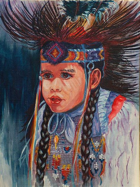 Native American Dance Painting By Sylvia Stone