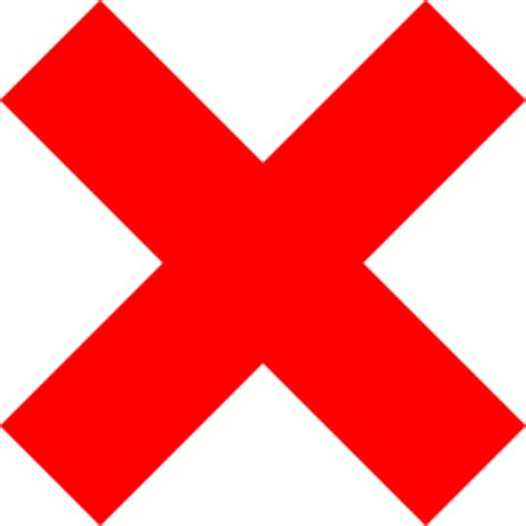 Download High Quality Red X Transparent Thin Transparent Png Images