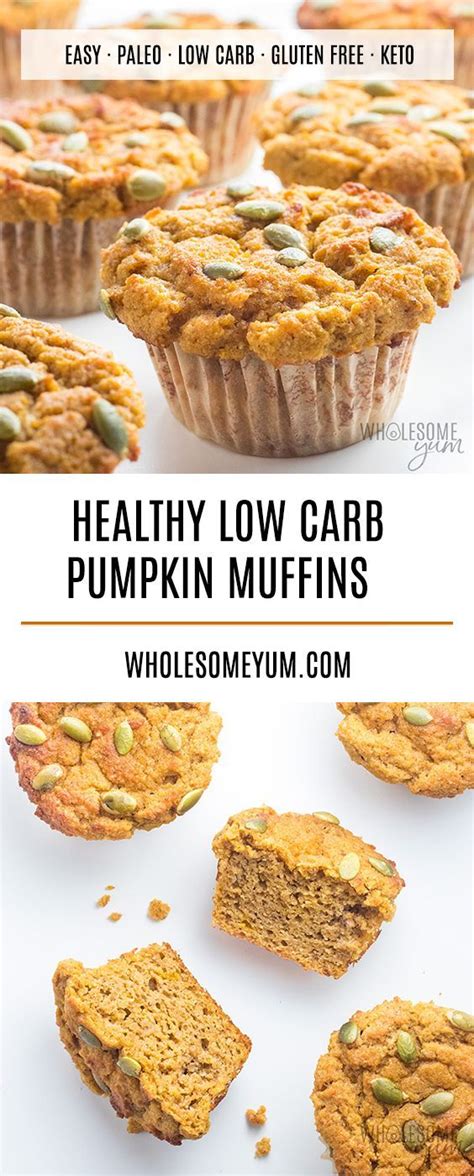 Keto Low Carb Pumpkin Muffins Recipe With Coconut Flour And Almond Flour
