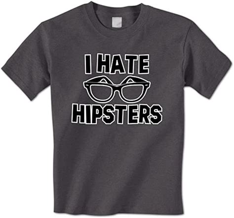 i hate hipsters hipster glasses brooklyn funny millennial meme mens t shirt medium charcoal