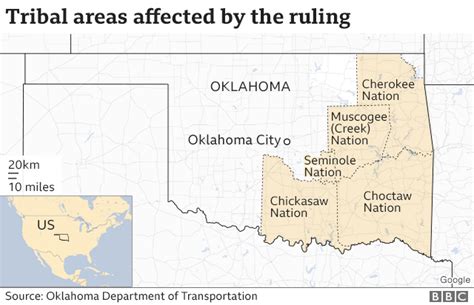 Us Supreme Court Rules Half Of Oklahoma Is Native American Land Bbc News