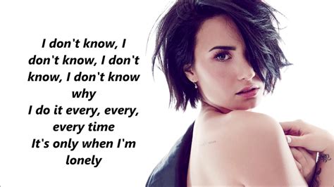 Every single night i lose it. Demi Lovato- Sober lyrics - YouTube