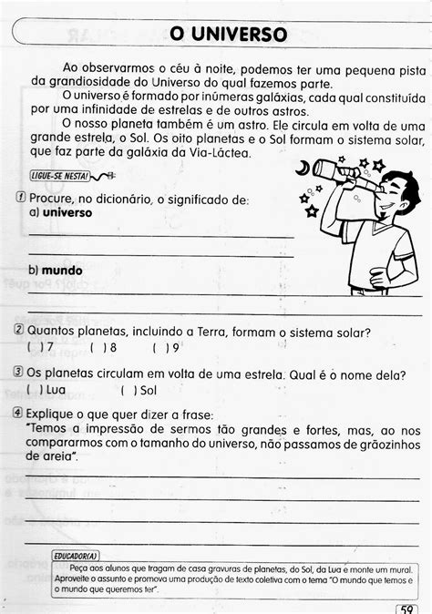 Avaliação Sistema Solar 4 Ano