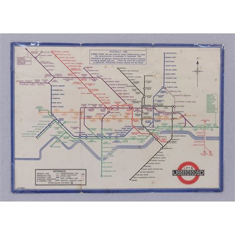 Beck Harry Original London Underground Map “underground Railways Of