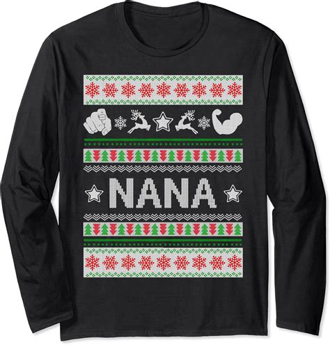 Nana Christmas T Idea Xmas Present Long Sleeve T Shirt