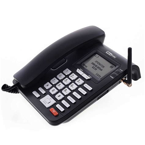 Telefon Fix Maxcom Comfort Mm28dhs Cu Sim Black Emagro