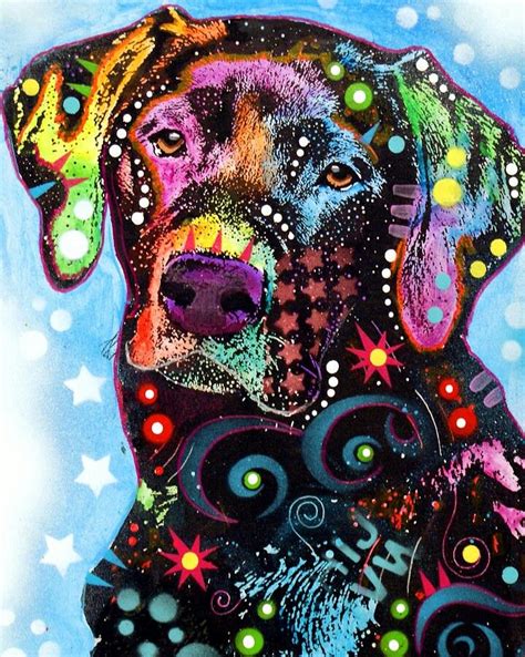 Labs Art Dog Art Colorful Dog