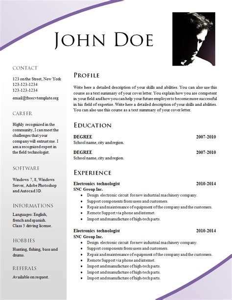 Building an attractive cv helps in increasing your chances of getting the job. Free Attractive & Creative Resume Templates Word | CVexpress