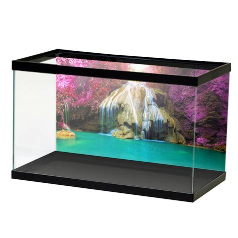 Colorful Waterfall Background — Aquarium Vinyl | Waterfall background, Background aquarium ...