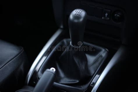 Automatic Transmission Shift Selector In The Car Interior Closeup A