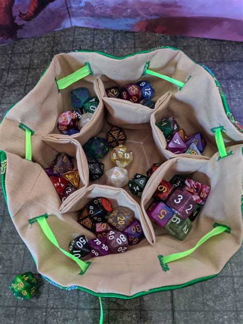 Custom Dice Bags For Polyhedral Dice Table Top Roleplaying Etsy