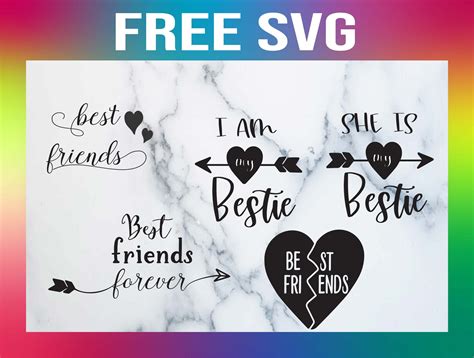Free Best Friends SVG