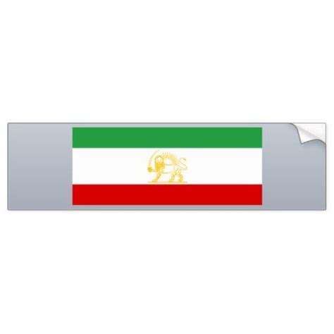 State Flag Of Iran 1964 1980 Alternate Iran Bumper Sticker Bumper