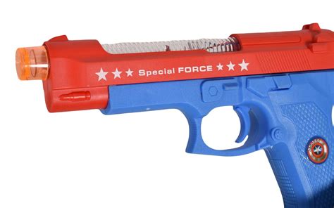 Kids Flashing Gun Golden Eagle Pistol Toy With Light Sound And Vibration